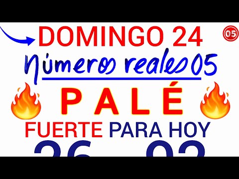 Qué PALÉ y SÚPER para GAN4R HOY DOMINGO 24/03/2024/ PALÉ y SÚPER que MÁS SALEN HOY/ Números reales