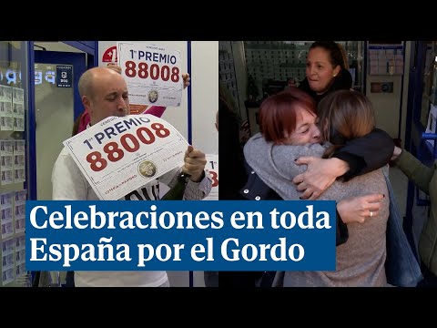 Compramos el número más feo: Celebraciones y alegría por el Gordo en toda España