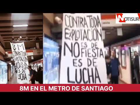 8M en el Metro de Santiago de Chile
