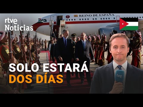 JORDANIA: FELIPE VI pide que el CONFLICTO en ORIENTE PRÓXIMO acabe CUANTO ANTES | RTVE Noticias