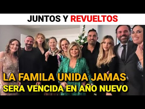 Rocío Carrasco y Fidel Albiac RECIBEN el AÑO en casa de TERELU con ANABEL DUEÑAS  incluida
