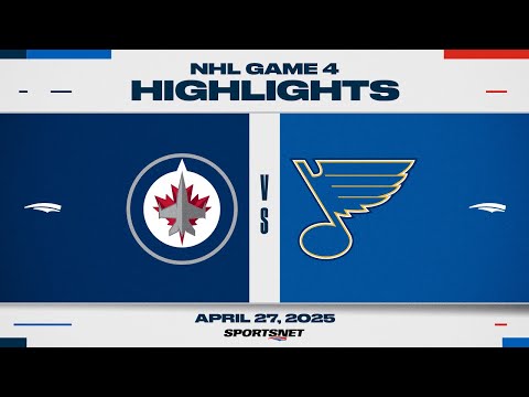 NHL Game 4 Highlights | Jets vs. Blues - April 27, 2025