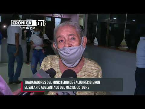 Trabajadores de la salud en Nicaragua reciben pago adelantado - Nicaragua