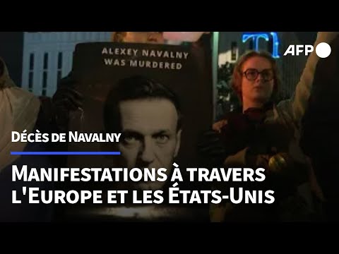 Manifestations en Europe et aux États-Unis pour dénoncer la mort d'Alexeï Navalny | AFP