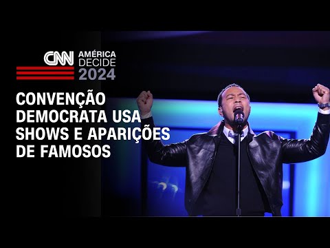 Convenção Democrata usa shows e aparições de famosos | LIVE CNN