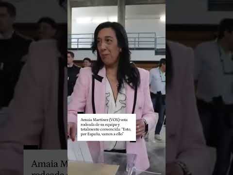 La candidata a lehendakari de Vox, Amaia Martínez, ha acudido al Centro Cívico Iparralde, en Vitoria