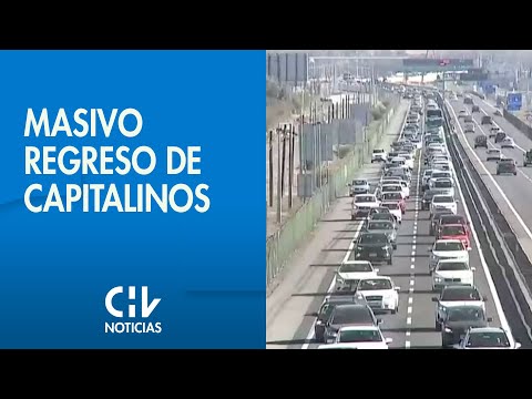 Masivo regreso de capitalinos en la Ruta 68: Se registra alta congestión