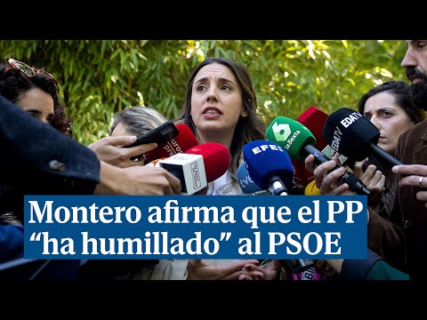 Irene Montero sobre la reforma de la ley 'solo sí es sí': El PP ha humillado al PSOE