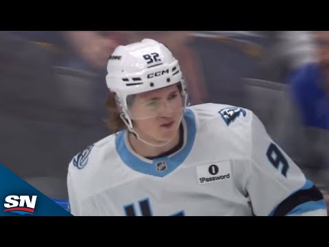 Mammoths Logan Cooley Records First-Period Natural Hat Trick Vs. Blues