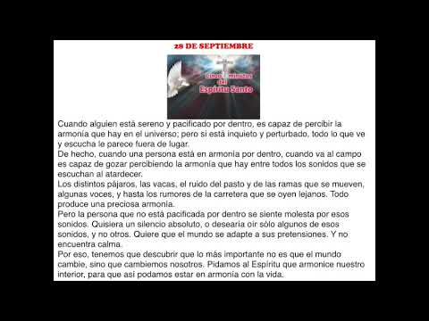 LOS CINCO MINUTOS DEL ESPI?RITU SANTO 28 DE SEPTIEMBRE