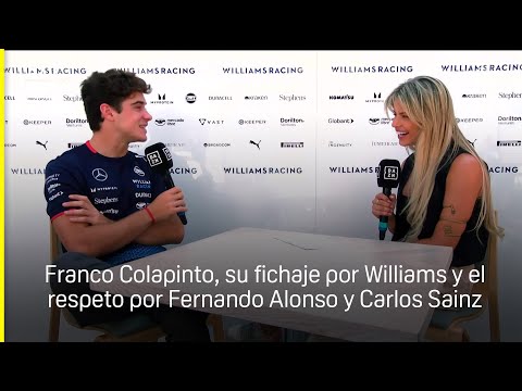 Franco Colapinto y su conexión especial con Fernando Alonso: Es un orgullo que me haya apoyado