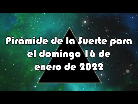 Lotería de Panamá - Pirámide para el domingo 16 de enero de 2022
