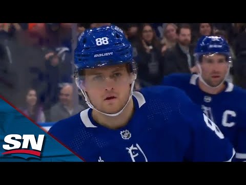 William Nylander Wires One-Timer On Power Play To Open Scoring For Maple Leafs