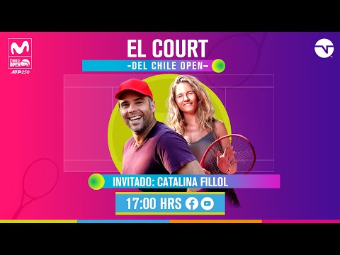 El Court del Chile Open: Fernando González conversa con Catalina Fillol