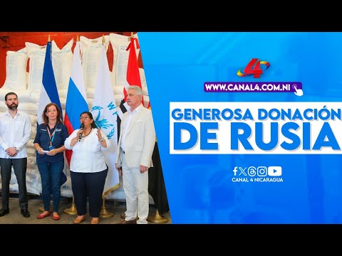 Generosa donación de alimentos de la Federación de Rusia beneficia a la Educación en Nicaragua