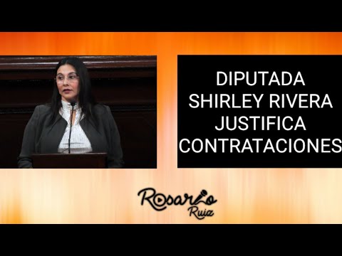 Shirley Rivera defiende contrataciones que hizo como presidenta del Congreso de la República
