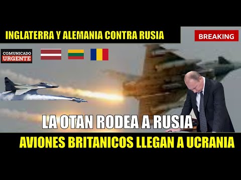 Aviones de combate brita?nicos Eurofighter llegan a frontera de Ucrania por AMENAZA RUSA
