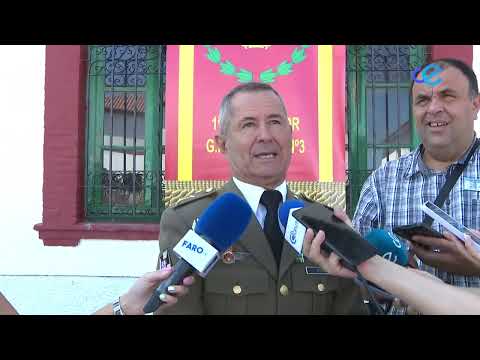 Parada militar en la sede del Grupo de Regulares nº 54 en honor al General Fernando Rocha y Castilla