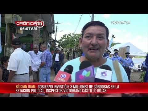 Mayor seguridad con nueva estación policial en El Castillo, Río San Juan – Nicaragua
