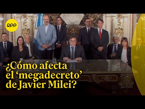 Propuestas de Javier Milei como candidato están reflejadas en el 'megadecreto'