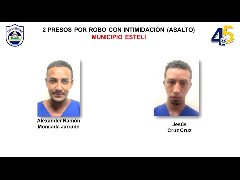 Golpe a la delincuencia en Estelí: 14 detenidos refleja el informe policial de esta semana
