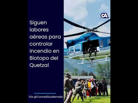 Sigue amenaza por incendio en Biotopo del Quetzal en Baja Verapaz