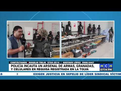Arsenal de guerra, explosivos caseros y hasta sierras eléctricas hallan en La Tolva