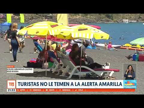 Turistas no le temen a la Alerta Amarilla en Puco?n