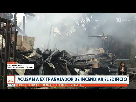 Acusan a ex trabajador de incendiar café en Valdivia