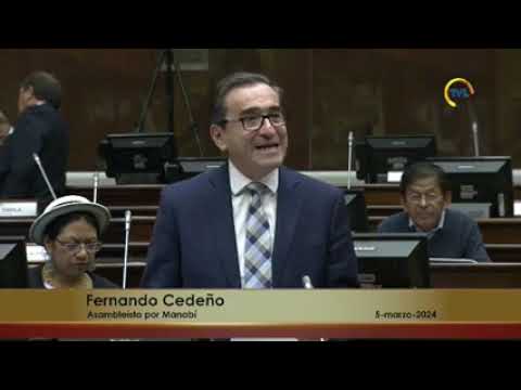 Asambleísta Fernando  Cedeño   Sesión 905