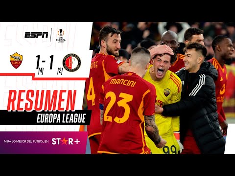 ¡A PURO SUFRIMIENTO, LA LOBA AVANZÓ EN LA EUROPA LEAGUE POR PENALES! | Roma 1-1 Feyenoord | RESUMEN