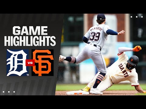 Tigers vs. Giants Game Highlights (8/11/24) | MLB Highlights