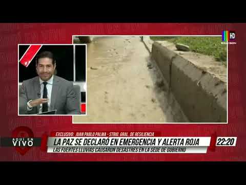La Paz se declaró en emergencia y alerta roja