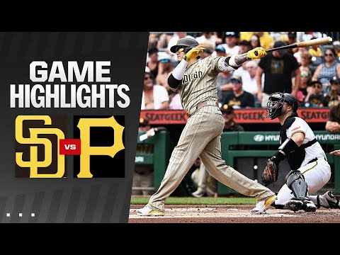 Padres vs. Pirates Game Highlights (8/8/24) | MLB Highlights