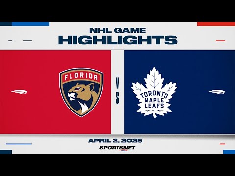 NHL Highlights | Panthers vs. Maple Leafs - April 2, 2025