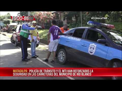 Policía Nacional brinda seguridad a las familias en Río Blanco - Nicaragua