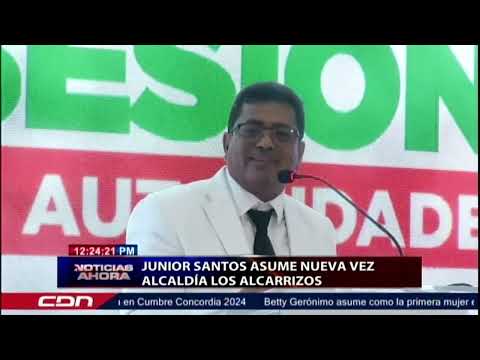 Junior Santos asume nueva vez Alcaldía de Los Alcarrizos