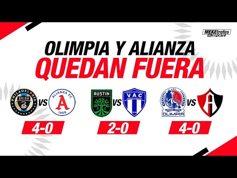 OLIMPIA Y ALIANZA ELIMINADOS | Resumen de la Jornada Liga de campeones de CONCACAF