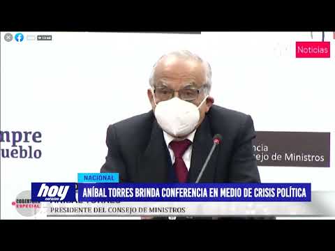 Aníbal Torres brinda conferencia en medio de crisis política