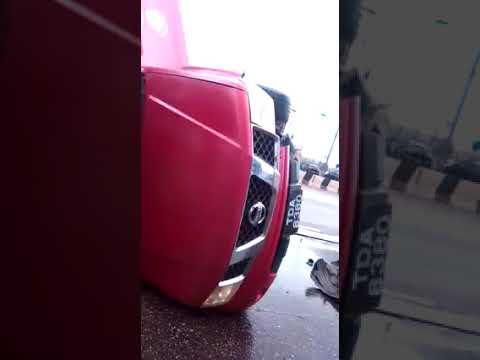 Accident earlier this afternoon near Radisson Hotel on Wrightson Road, Port of Spain...