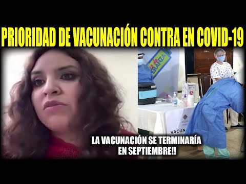 Detalles de vacunación en Bolivia fechas cantidades y prioridad