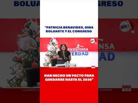 Cecilia García: Benavides,  Boluarte y el Congreso han hecho un pacto para quedarse hasta el 2026