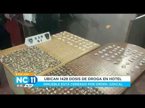 Ubican 1428 dosis de droga en hotel del distrito Hospital de San José