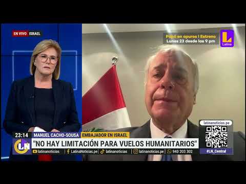 Embajador de Perú en Israel: Tengo un compromiso de evacuar a todos los peruanos