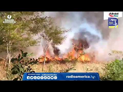 Incendio en Amapala