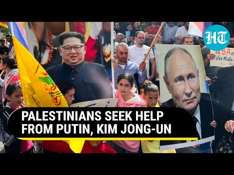 Palestinians Wave Russia Flags, Display Putin & Kim Portraits During Anti-Israel Stir In West Bank