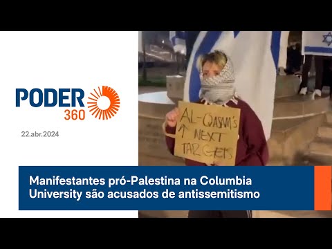 Manifestantes pro? Palestina na Columbia University sa?o acusados de antissemitismo