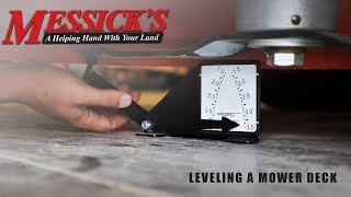 How to Level a Mower Deck