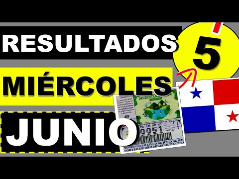 Resultados Sorteo Loteria Miercoles 5 de Junio 2024 Loteria Nacional Panama Miercolito de Hoy Q Jugó