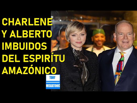 CHARLENE Y ALBERTO REAPARECEN EN UN AMBIENTE AMAZÓNICO.